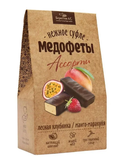  Берестов Медофеты Манго маракуйя и клубникой,150г    в Нефтекамске